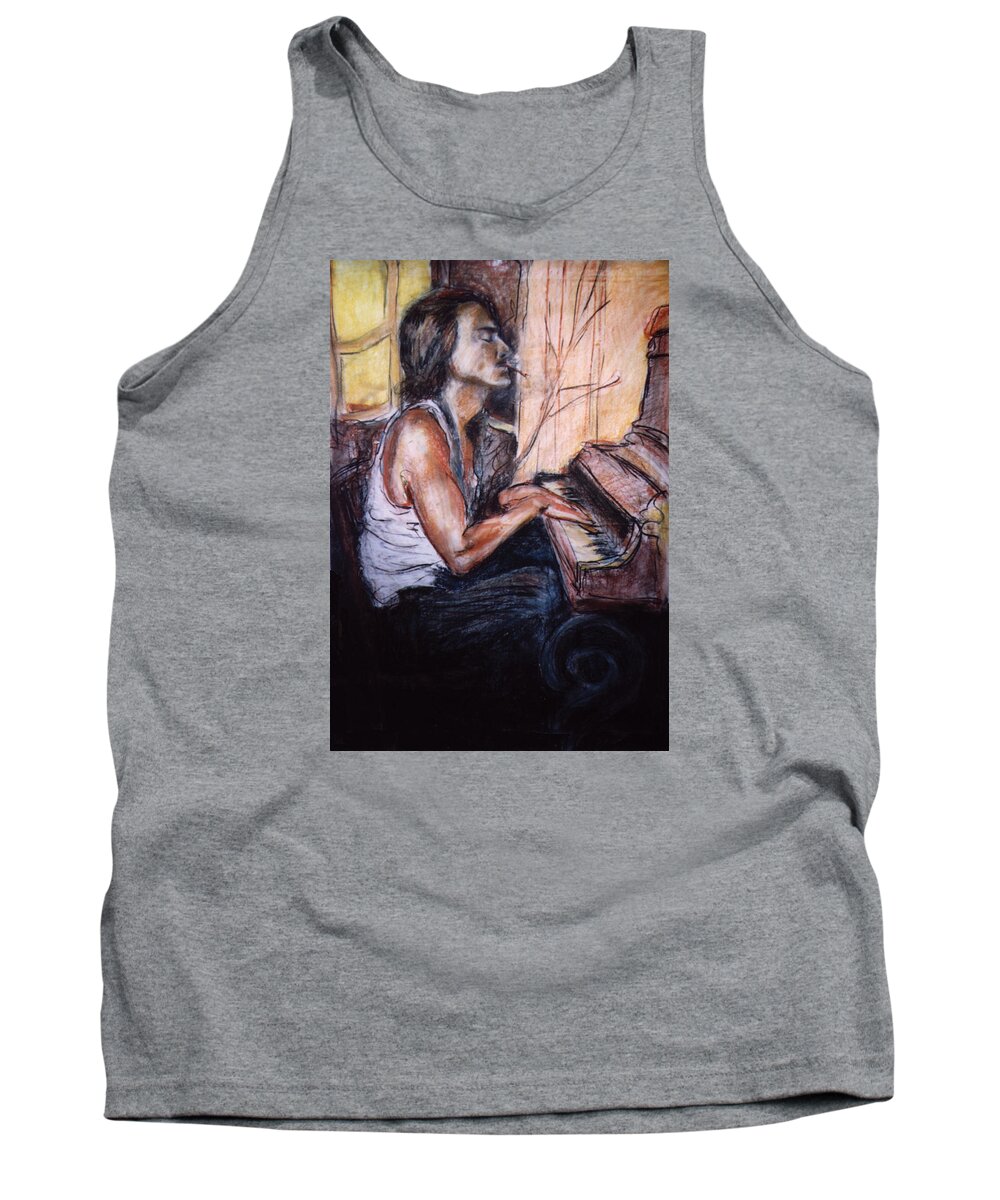 Johnny Depp Tank Top featuring the photograph Johnny by Luzia Light