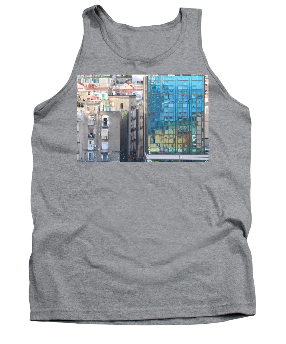 Glass Tank Top featuring the photograph Juxtaposition One Naples by Laura Davis
