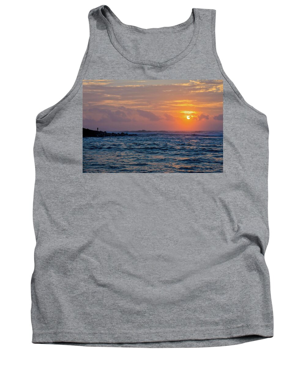 Beach Tank Top featuring the photograph Kauai Sunset by Will Wagner