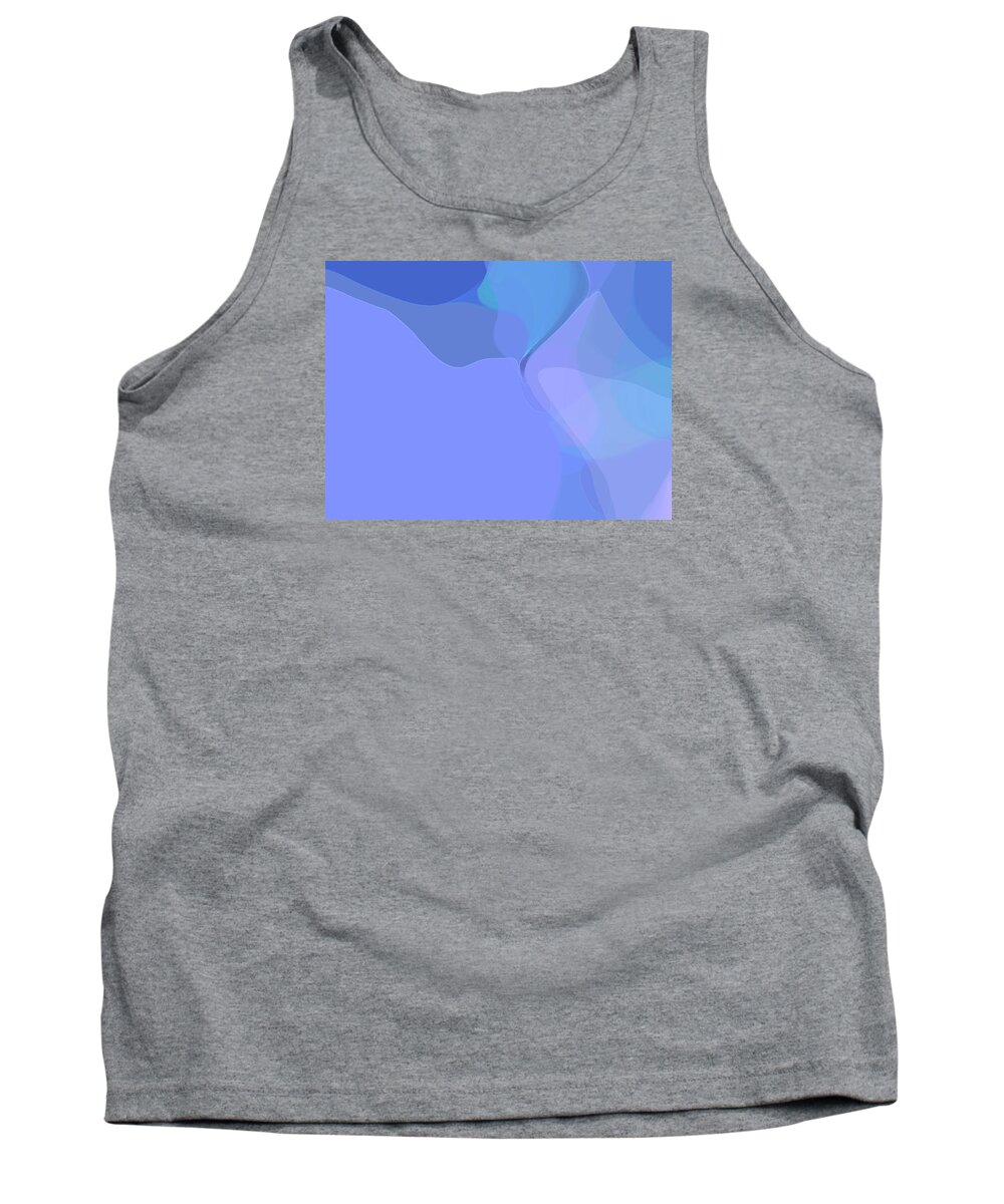 Improvisation Tank Top featuring the digital art Kind of Blue by Gina Harrison