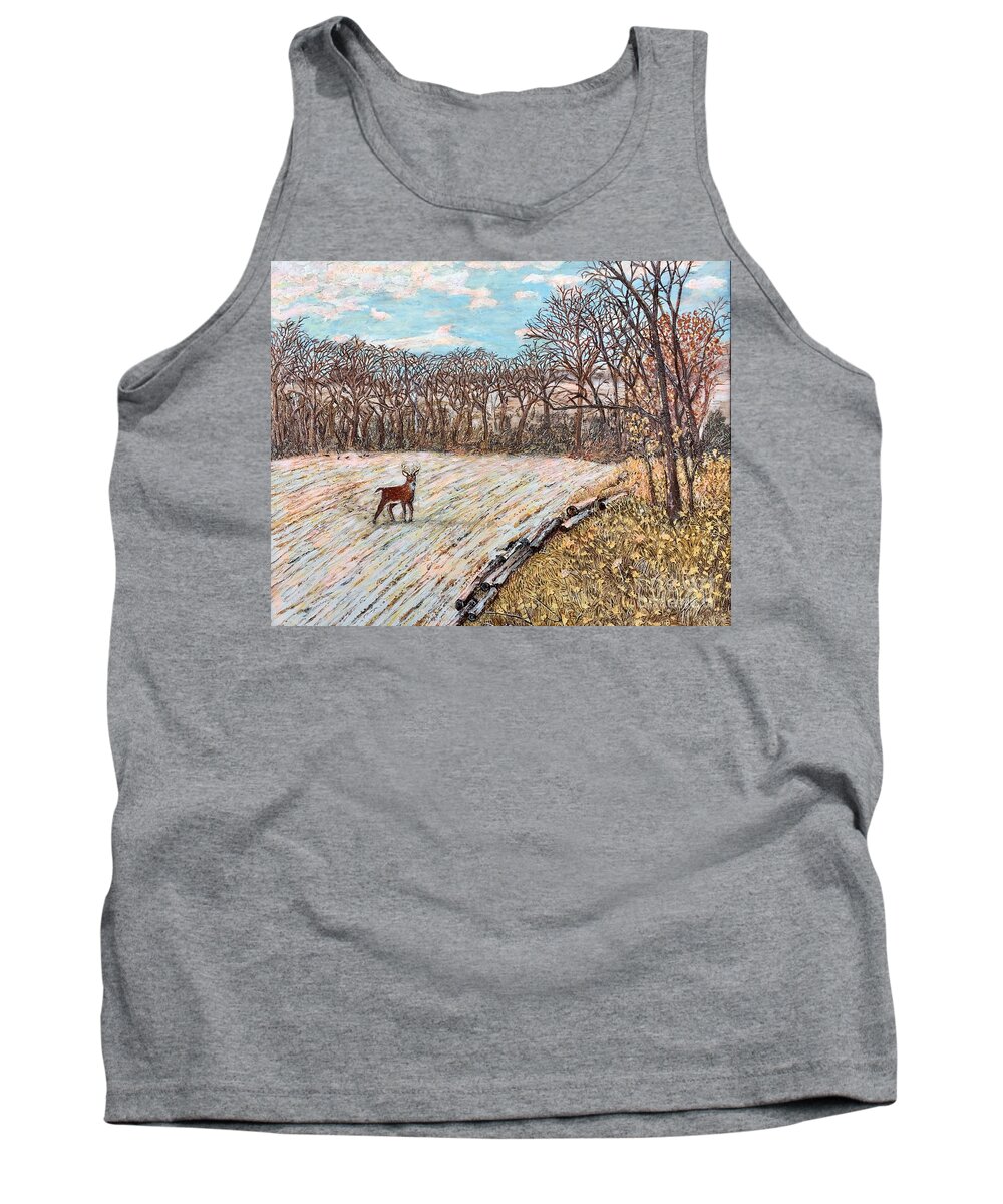 King Of The North Tank Top featuring the painting King of the North by Richard Wandell