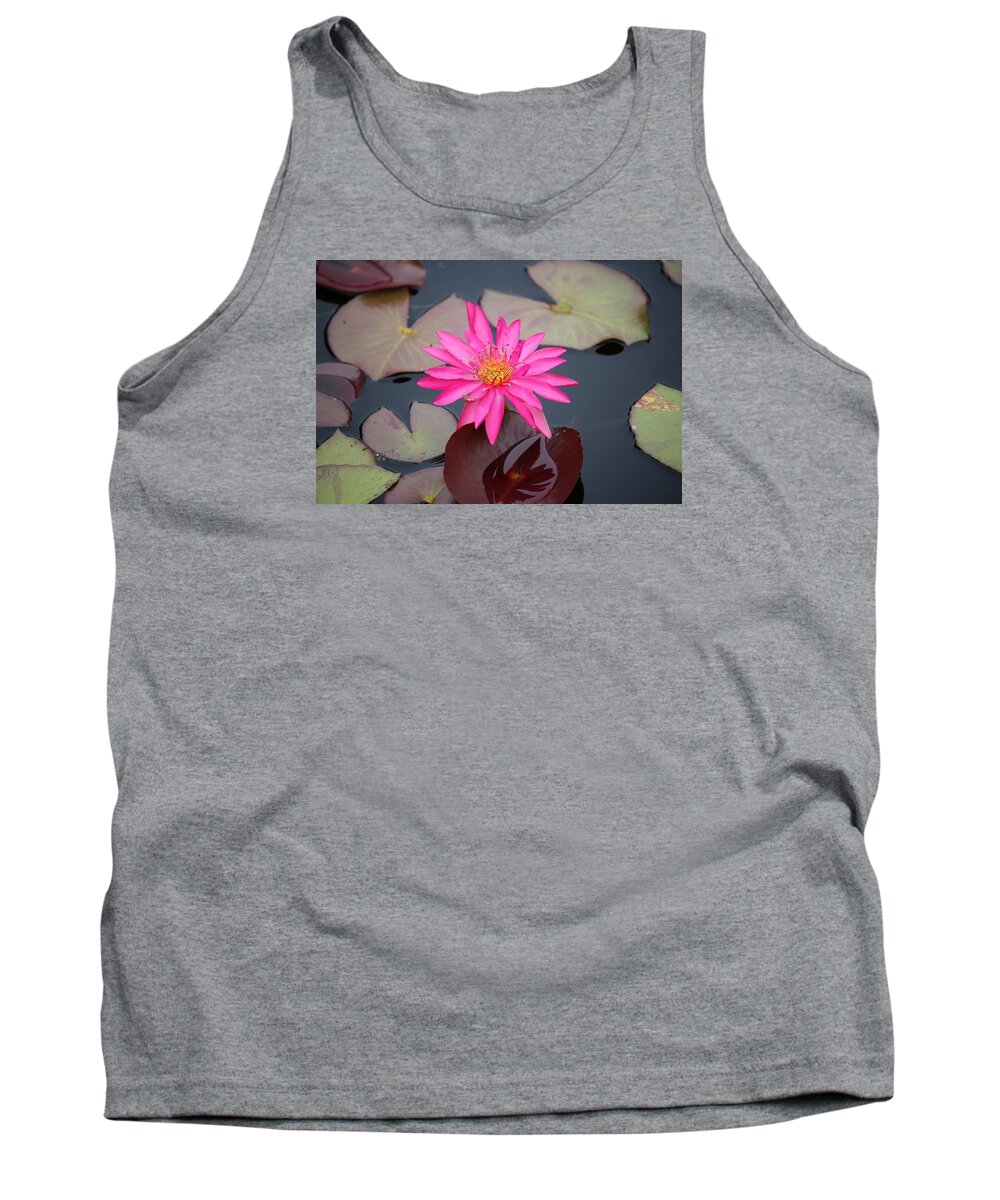  Tank Top featuring the photograph Kinky Stamens by Ron Monsour