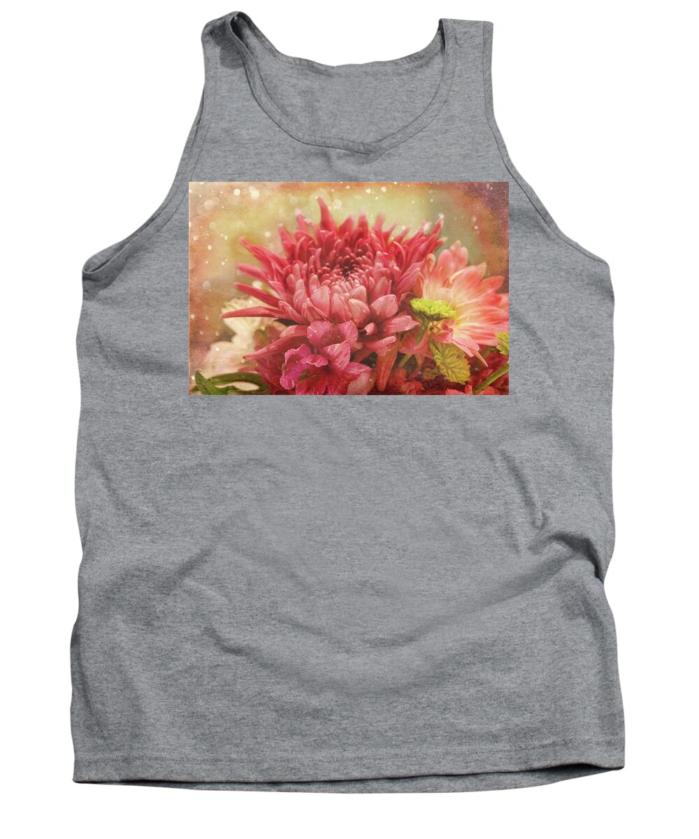 Flowers Tank Top featuring the photograph Kissed with Snow by Joan Bertucci