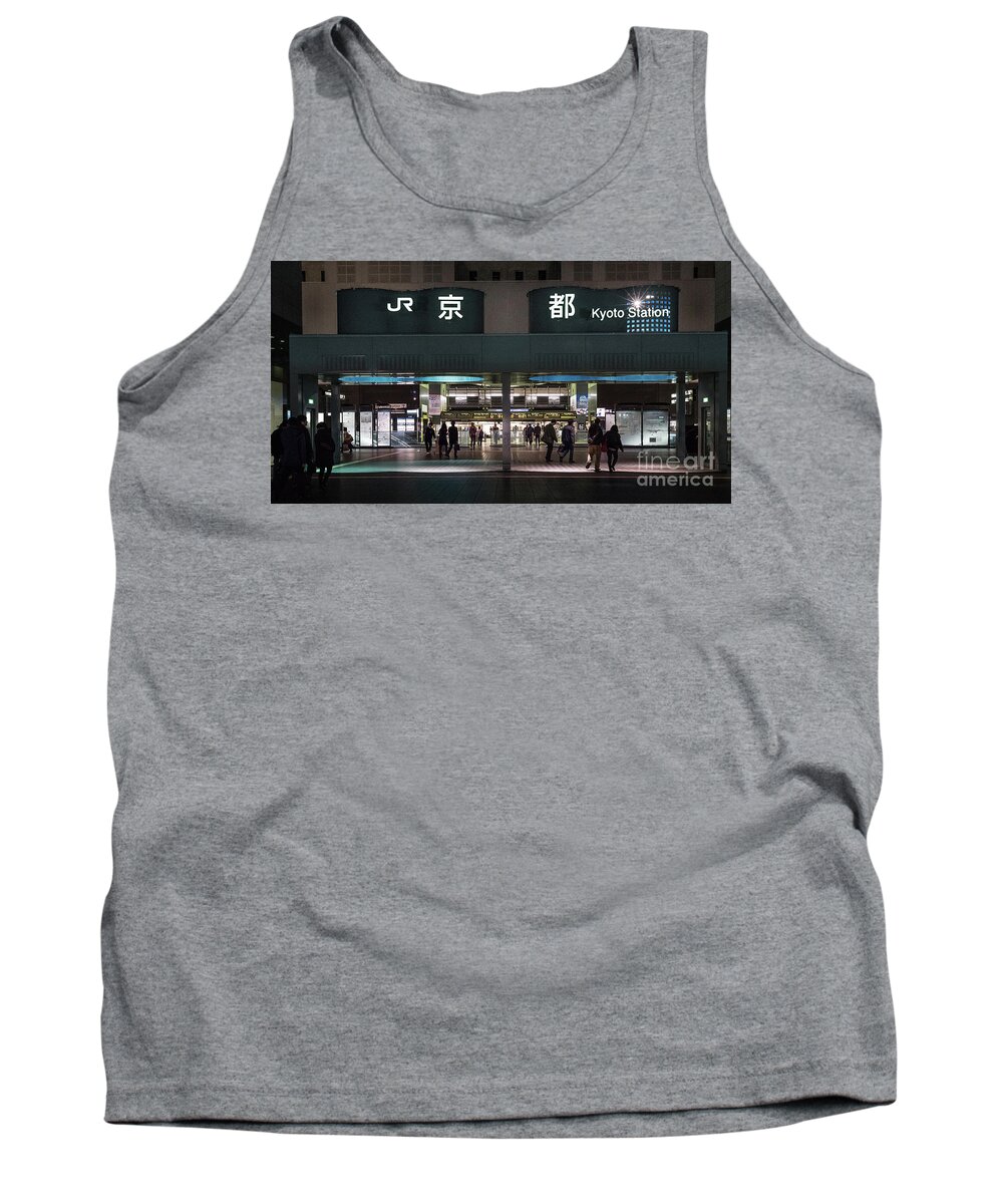 Escalator Tank Top featuring the photograph Kyoto Train Station, Japan by Perry Rodriguez