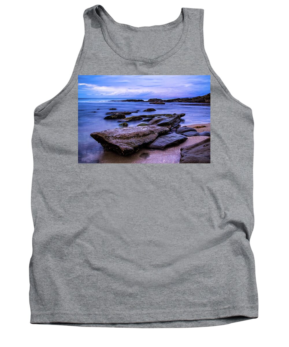 Beach Tank Top featuring the photograph La Jolla Cove Twilight by Jason Roberts