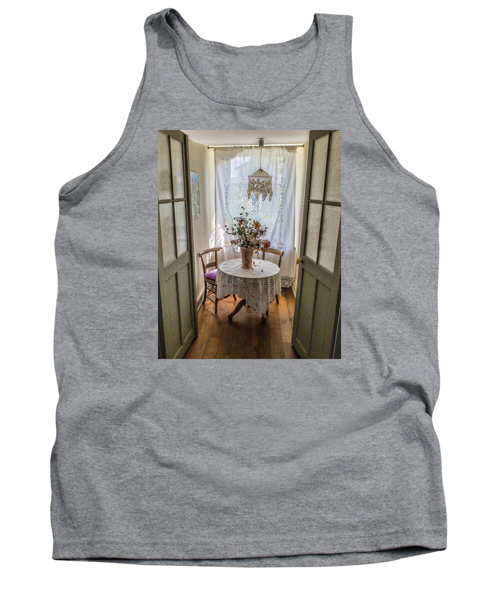 France Tank Top featuring the photograph Lacy Alcove by Gary Karlsen