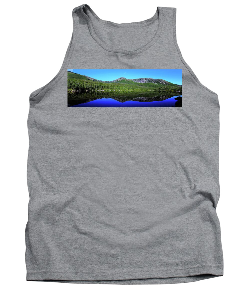 Maine Tank Top featuring the photograph Lake in Maine Panorama by Doolittle Photography and Art