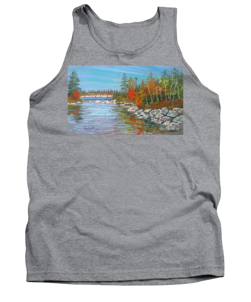 Pastels Tank Top featuring the pastel Lake Susie by Rae Smith