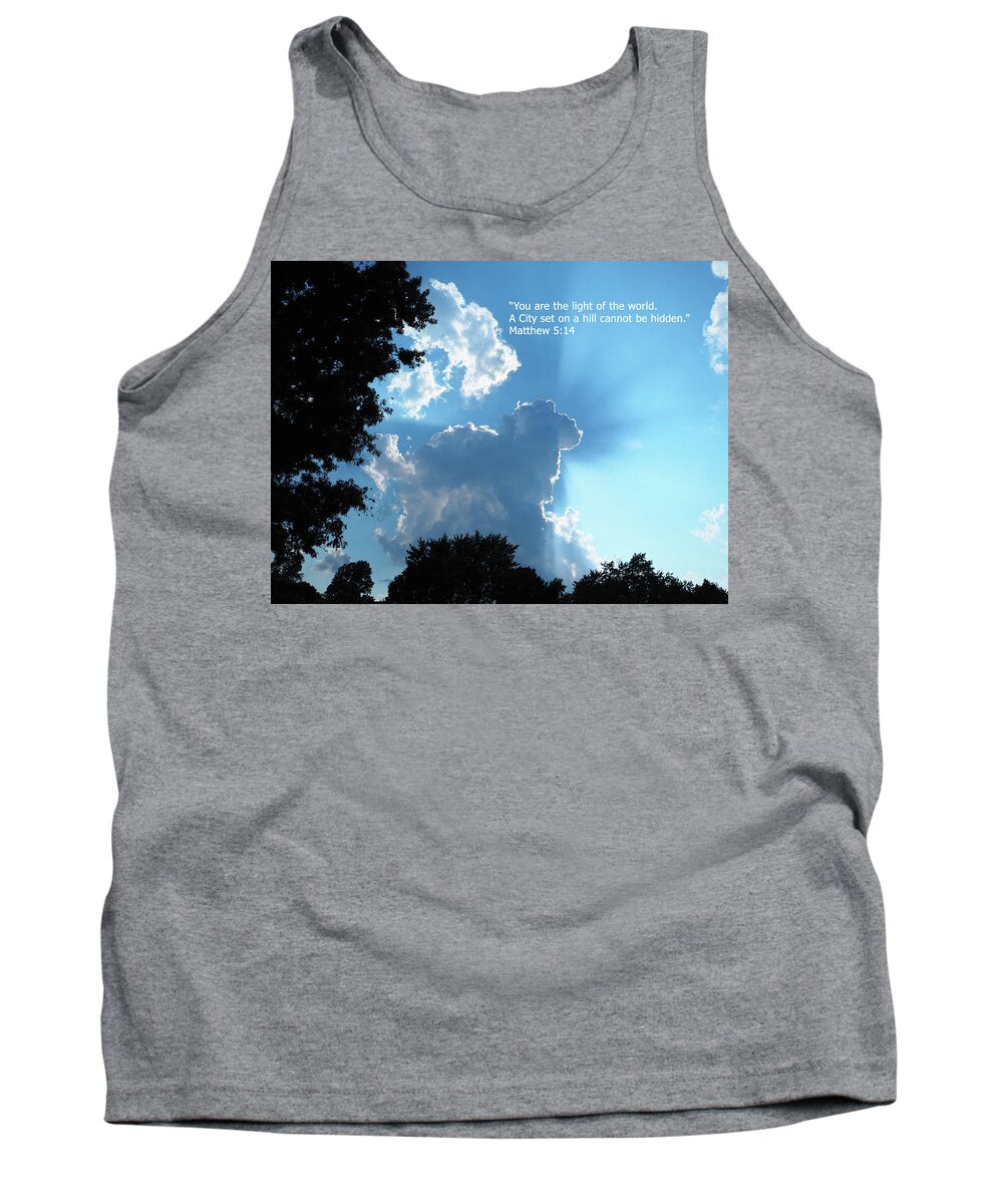 Lampstand Tank Top featuring the photograph Lampstand - with verse by Ginger Repke
