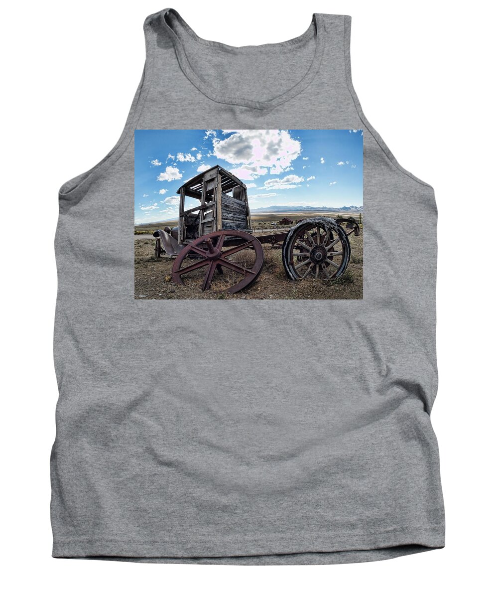 Truck Tank Top featuring the photograph Last Stop by Martin Gollery