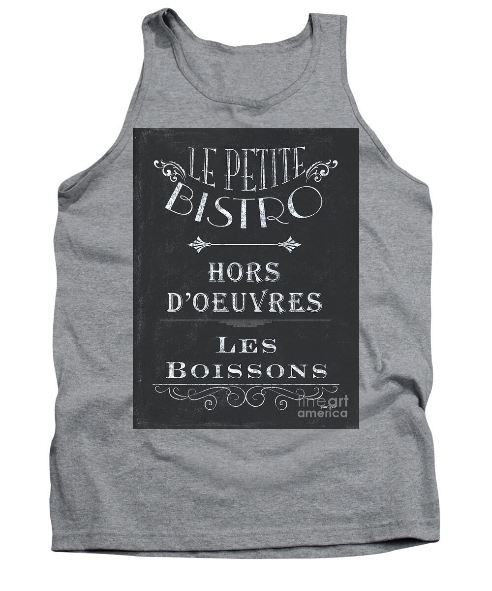 Cafe Tank Top featuring the painting Le Petite Bistro 1 by Debbie DeWitt