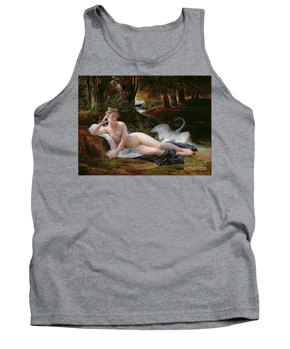 Leda Tank Top featuring the painting Leda and the Swan by Francois Edouard Picot