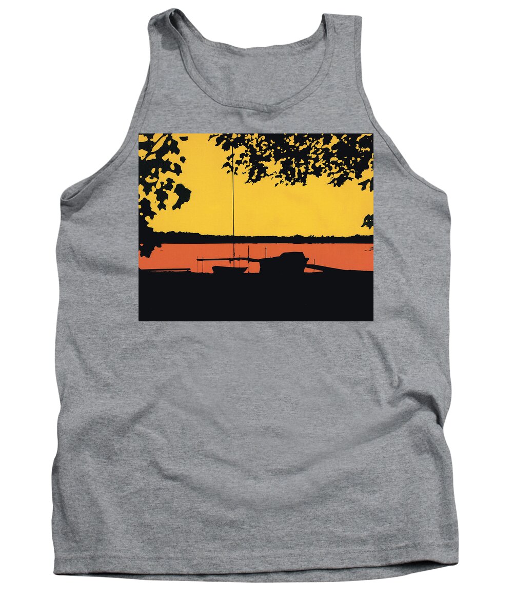 Summer Tank Top featuring the photograph Leo's Sunset by James Rentz