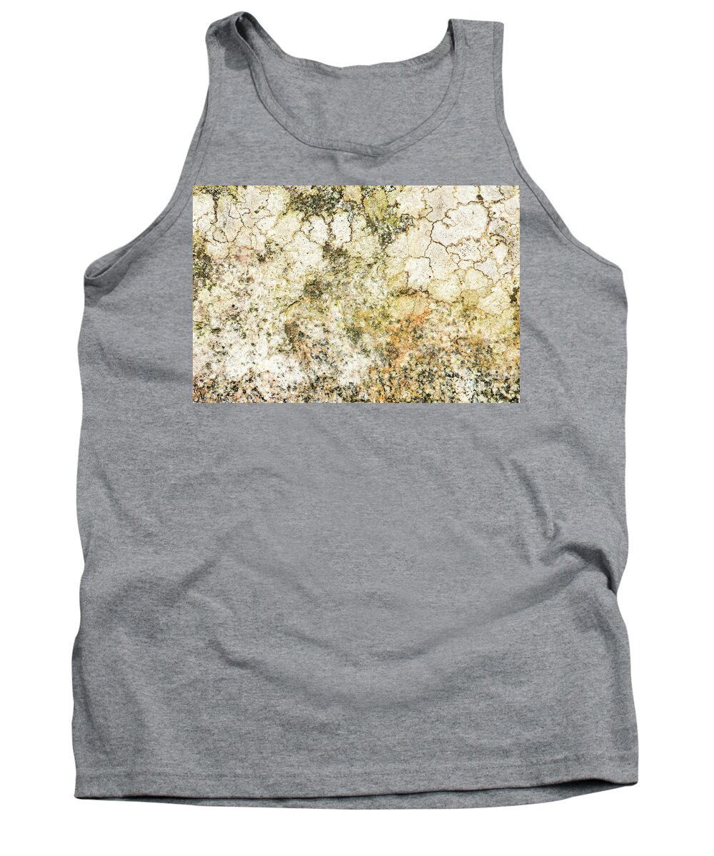 Background Tank Top featuring the photograph Lichen on a stone, background by Torbjorn Swenelius