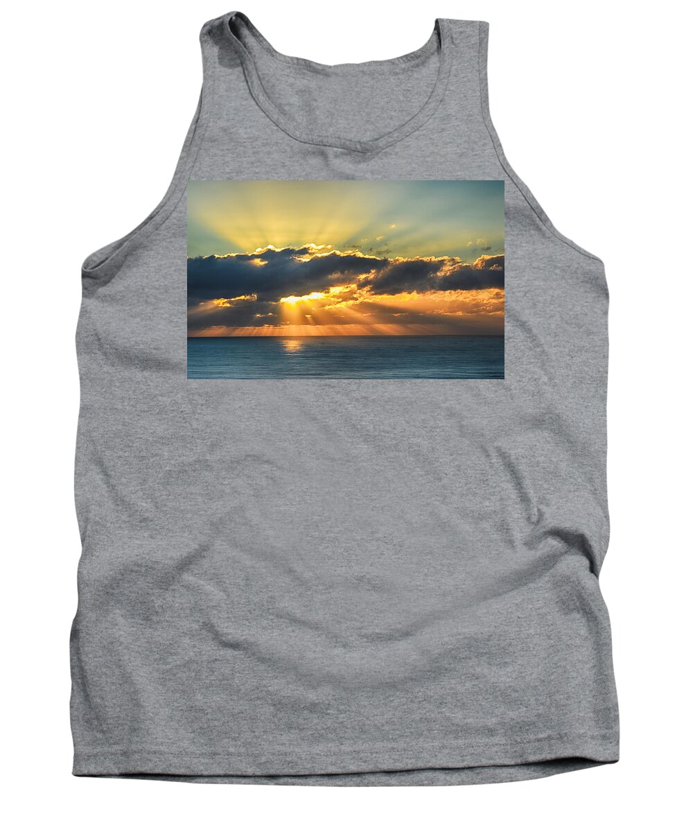 Scenic Tank Top featuring the photograph Light Explosion by AJ Schibig