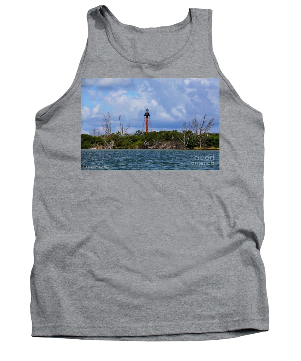 Lighthouse Tank Top featuring the photograph Lighthouse at Anclote Key by Barbara Bowen