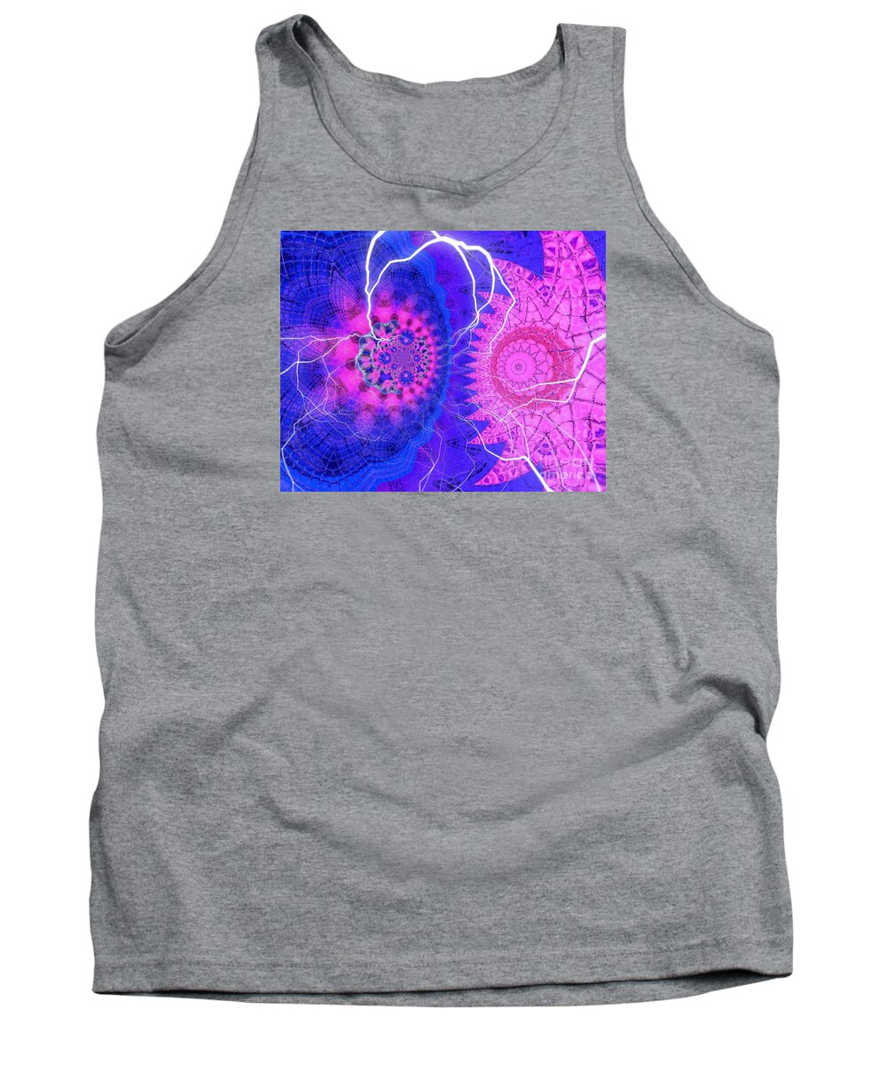 Lightning Tank Top featuring the photograph Lightning Never Strikes Twice by Chad and Stacey Hall