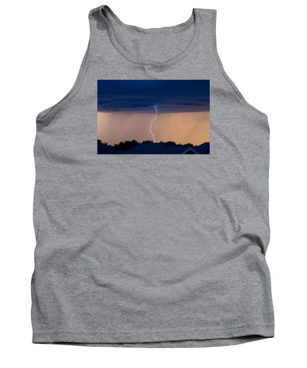 Lightning Tank Top featuring the photograph Lightning by Stephen Holst