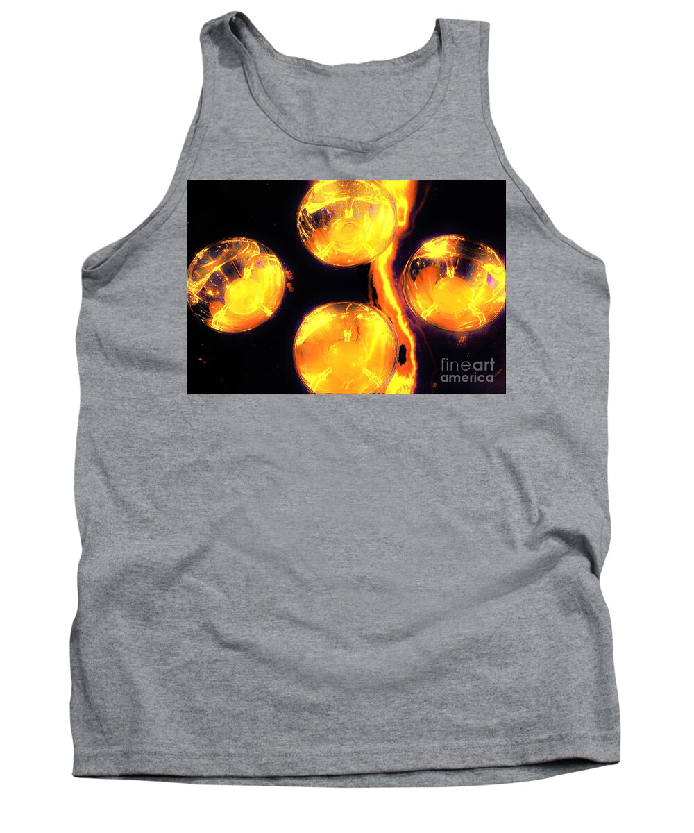 Lights Tank Top featuring the photograph Lights Under Glass3 by Merle Grenz