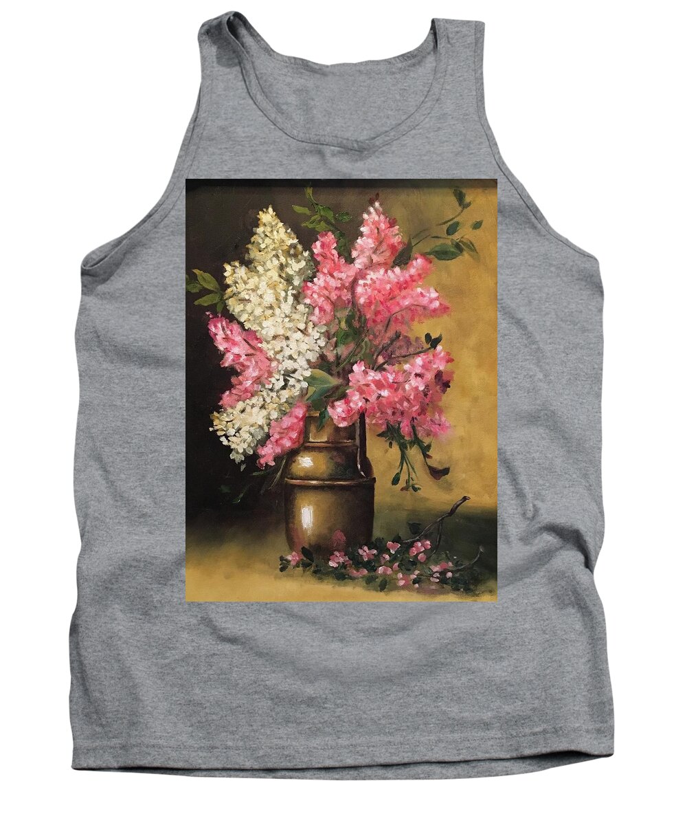  Tank Top featuring the painting Lilacs by Sharon Schultz