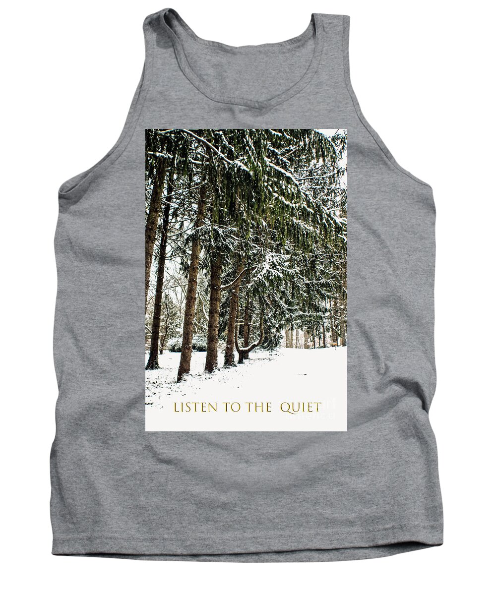 Trees Tank Top featuring the photograph Listen To The Quiet by Sandy Moulder