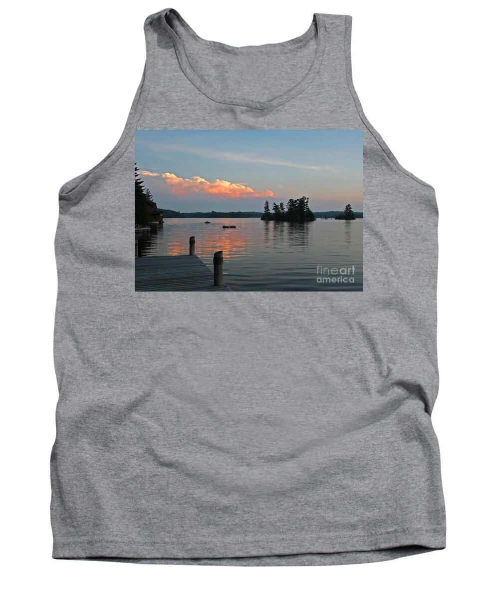 Little Bald Lake Tank Top featuring the photograph Little Bald Lake by Barbara McMahon