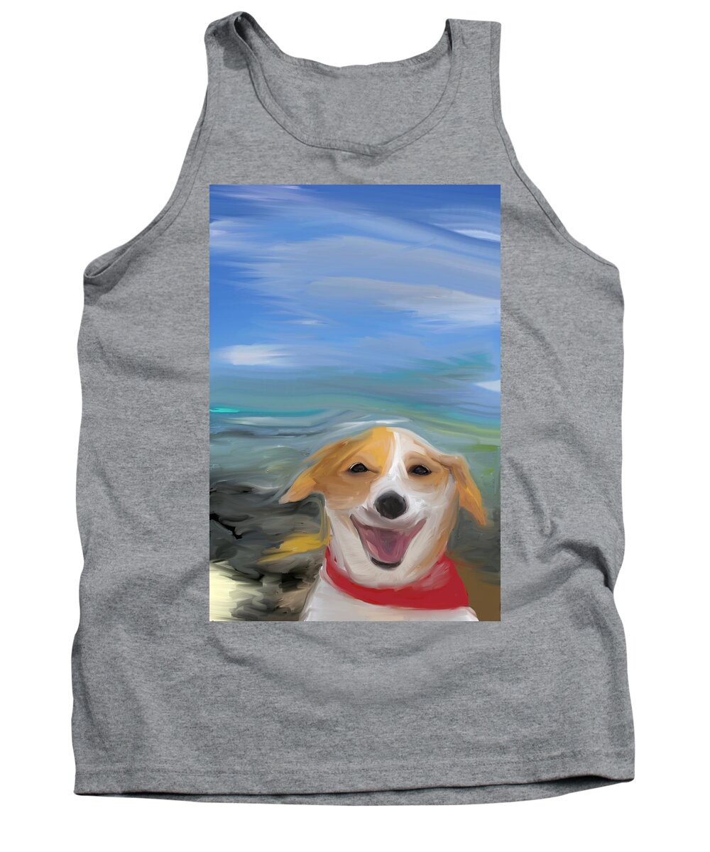 Dog Tank Top featuring the photograph Living the Dream by Trish Tritz