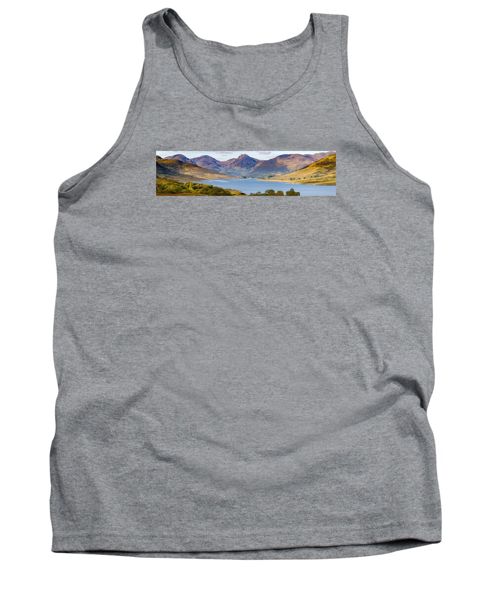 Loch Arklet Tank Top featuring the photograph Loch Arklet and the Arrochar Alps by Gary Eason
