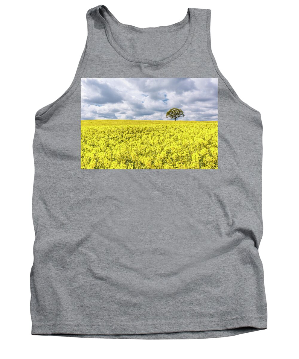 Rape Tank Top featuring the photograph Lone Beauty by Nick Bywater