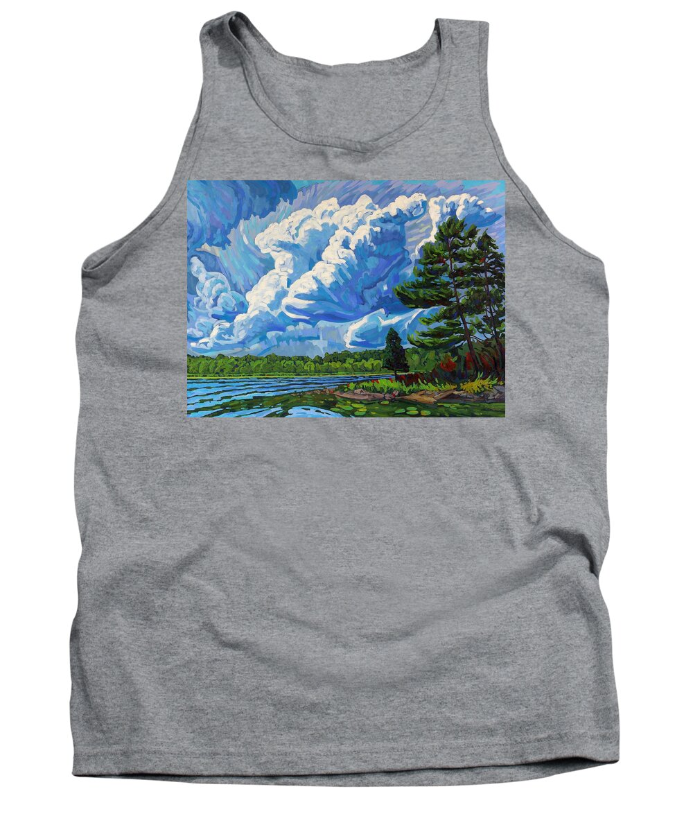 1743 Tank Top featuring the painting Looks Like Thunder by Phil Chadwick