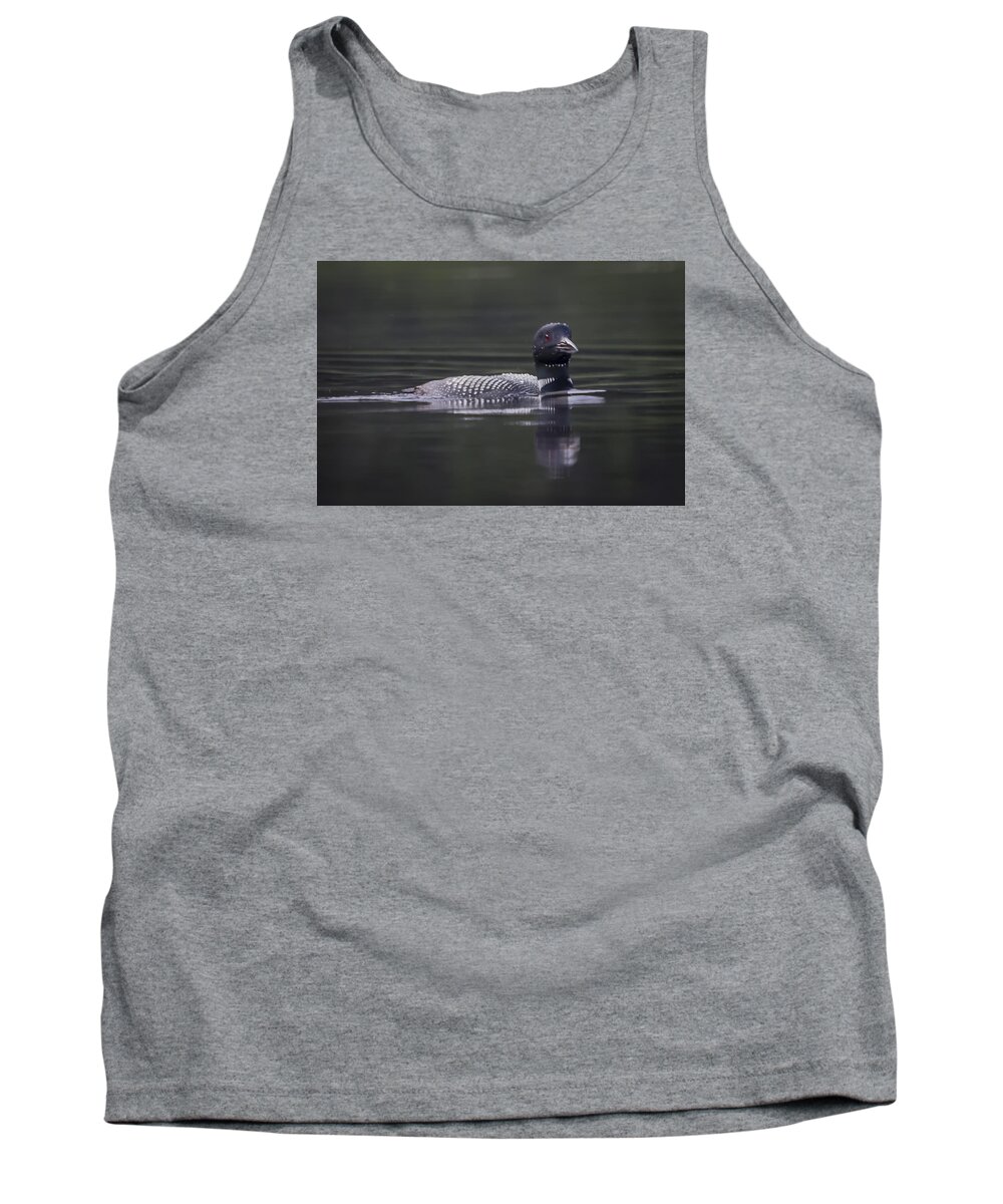 Loon Tank Top featuring the photograph Loon 3 by Vance Bell