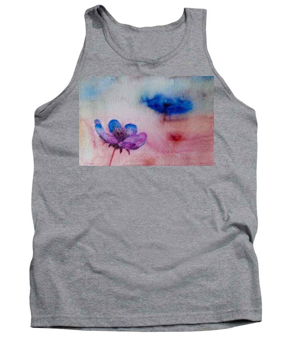 Wildflowers Tank Top featuring the painting Lost in Summer by Cara Frafjord