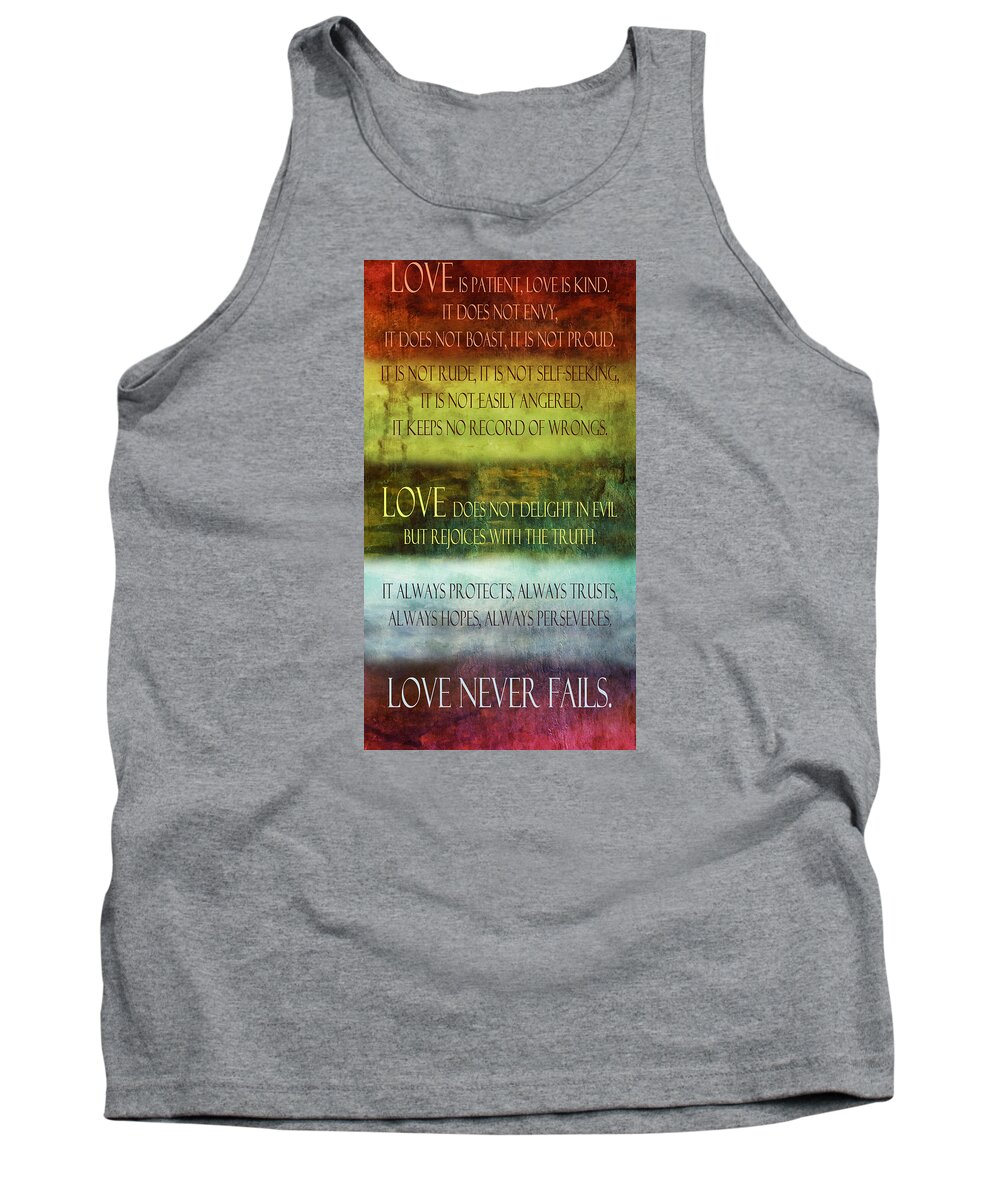 Love Tank Top featuring the digital art Love Is by Angelina Tamez