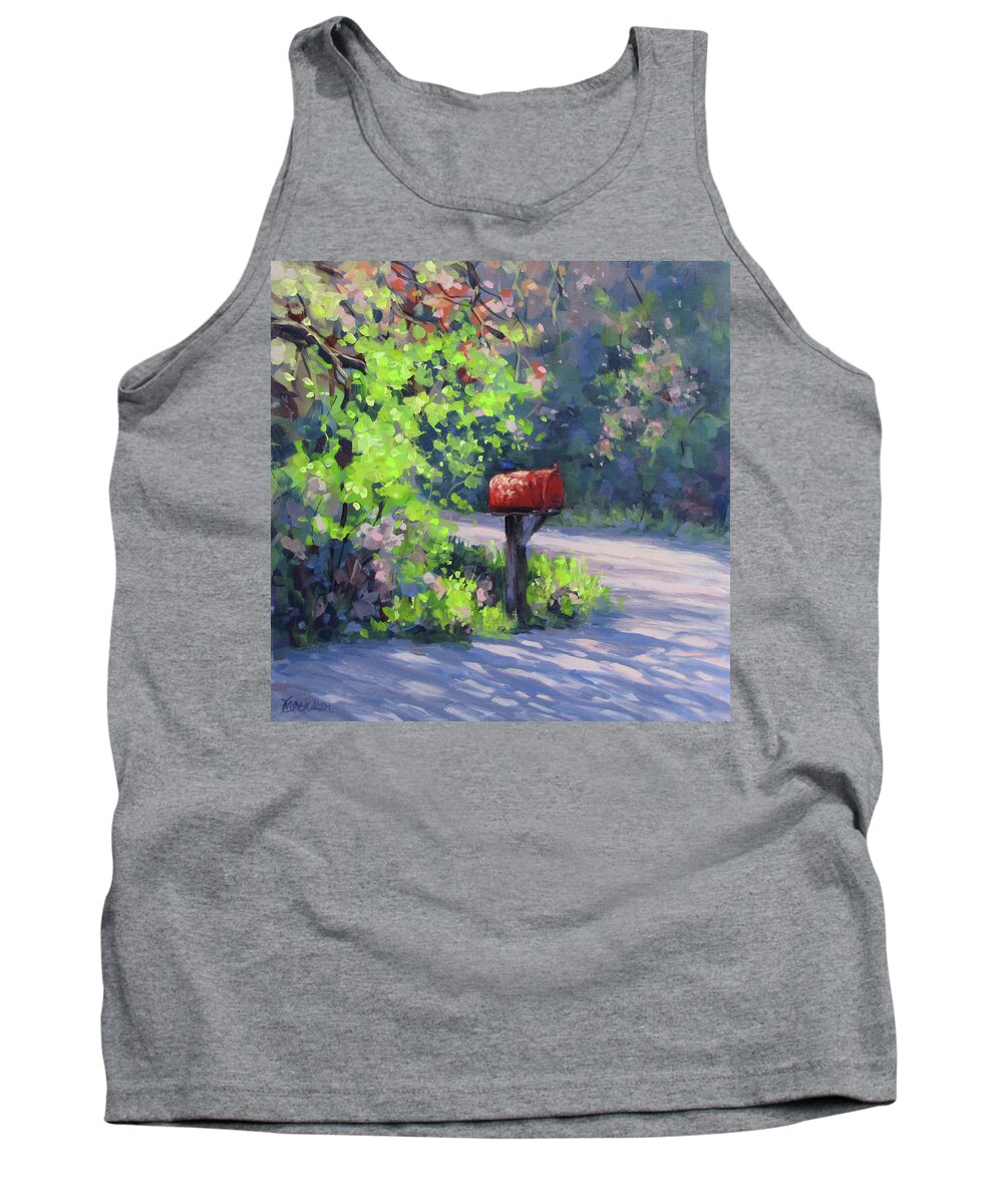 Acrylic Tank Top featuring the painting Love Letters by Karen Ilari