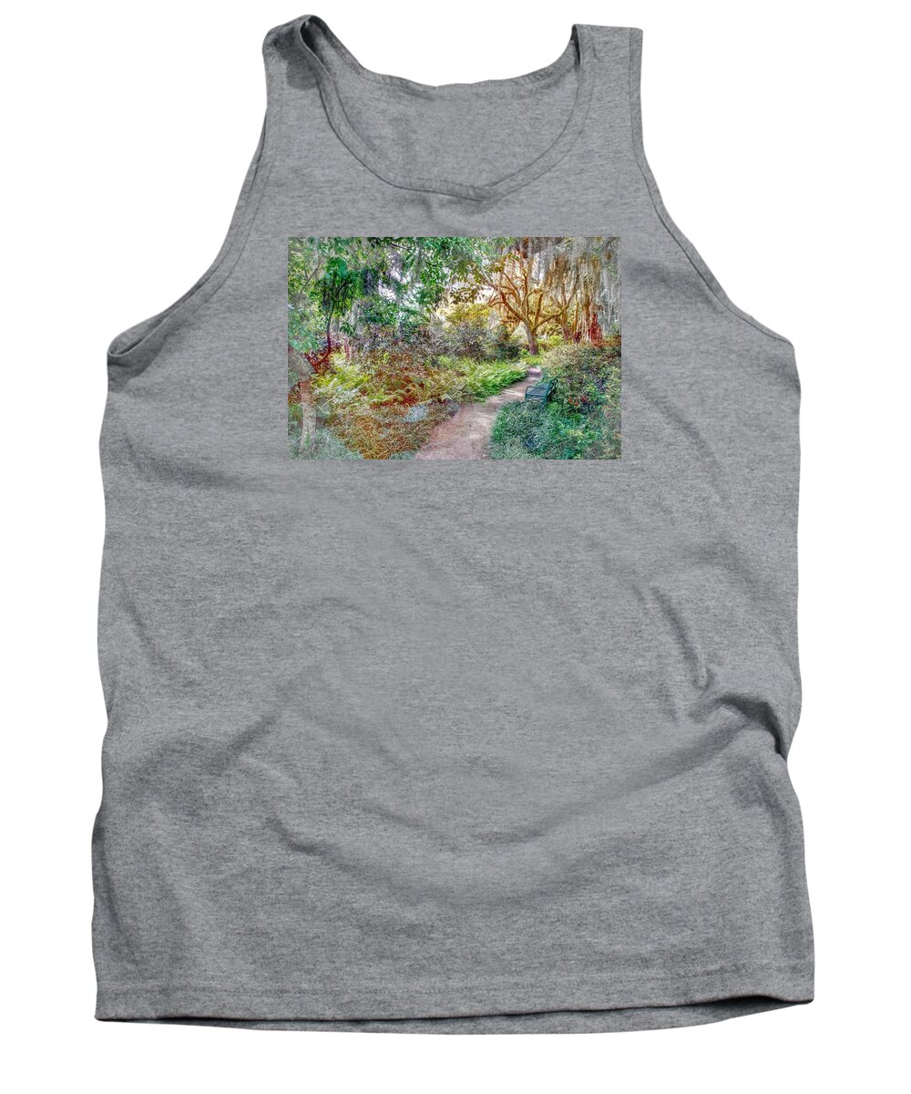 Forest Tank Top featuring the photograph Low Country Walk by Ches Black