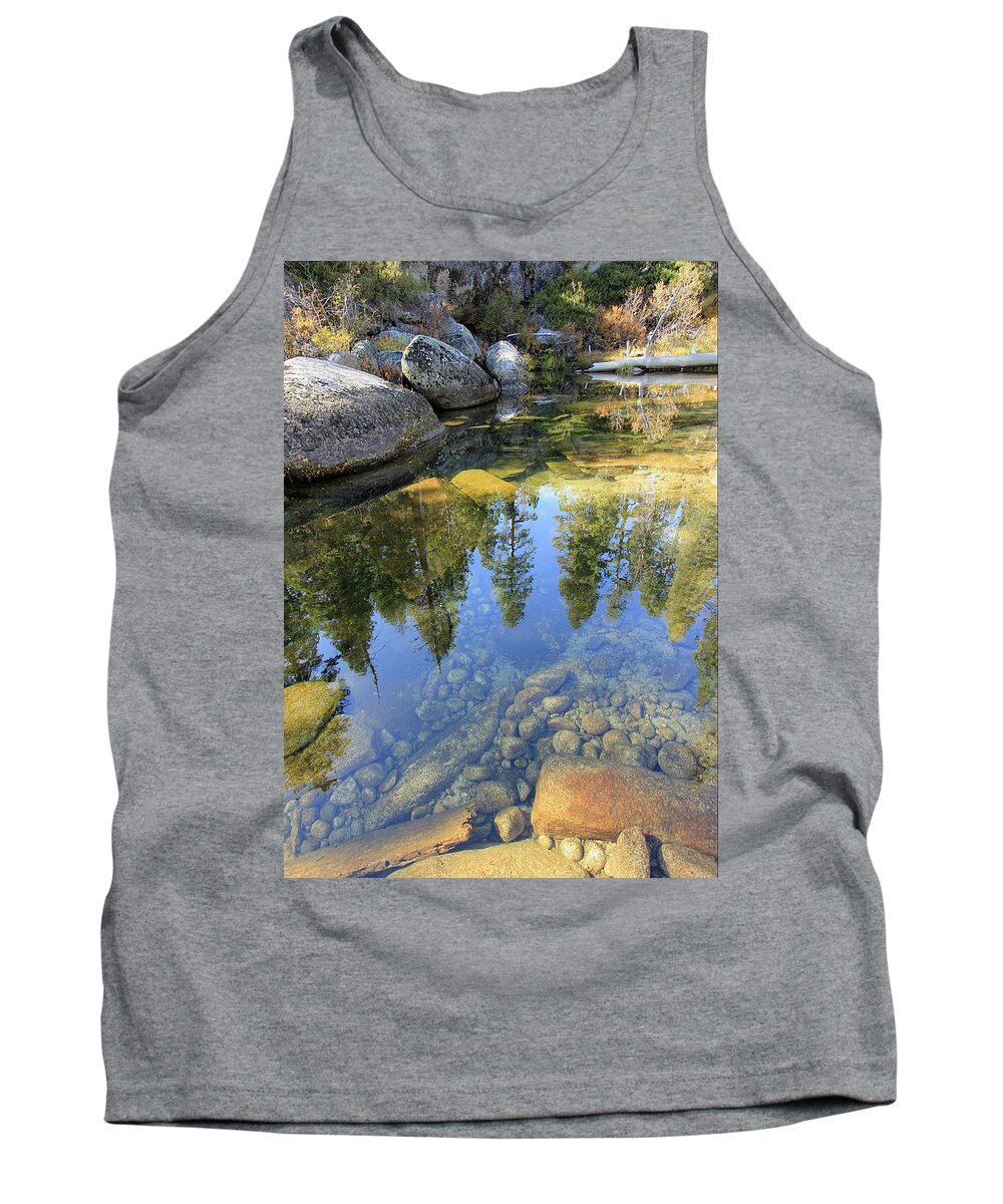 Portrait Tank Top featuring the photograph Magic Light on Big Silver by Sean Sarsfield