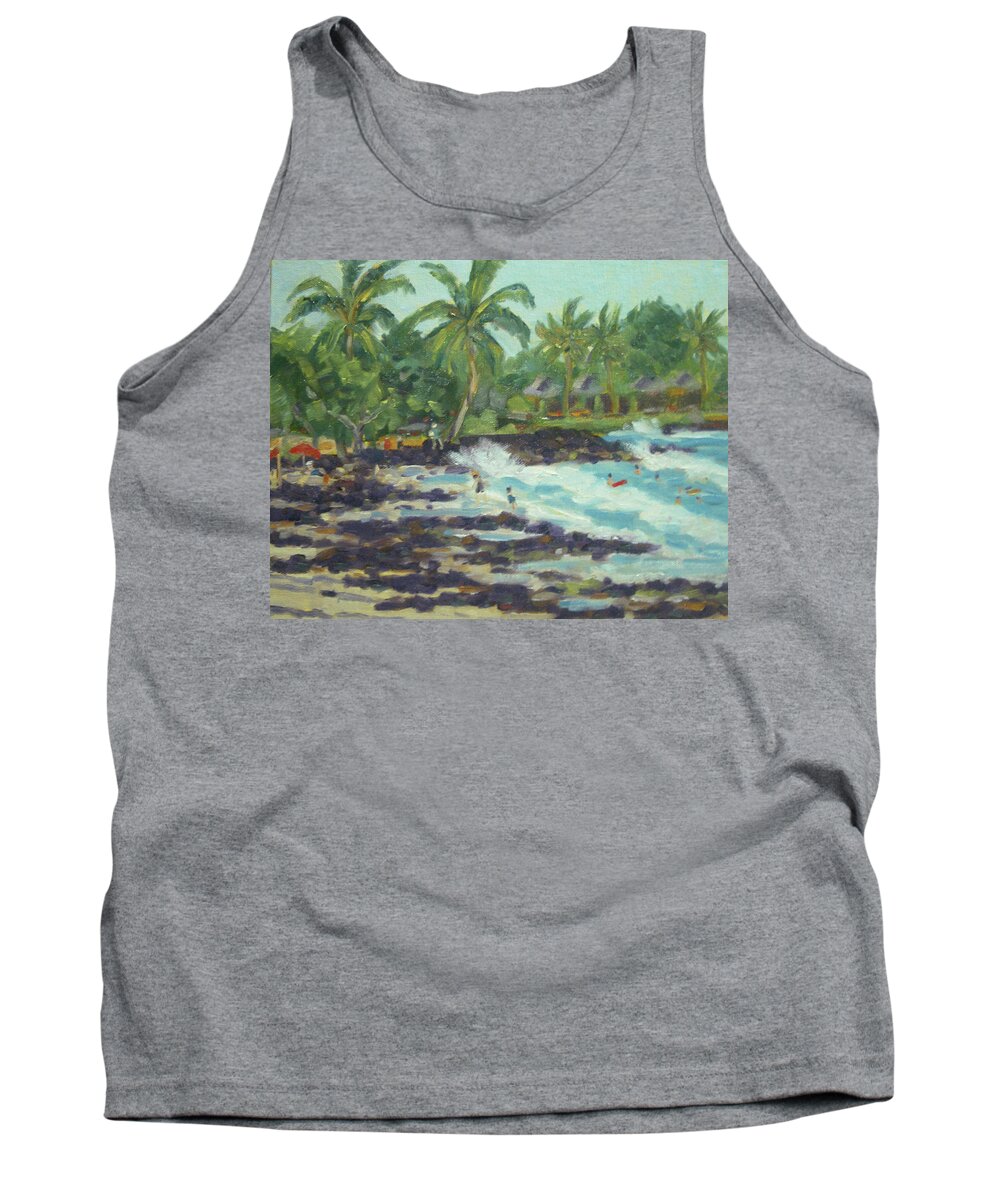 Impressionism Tank Top featuring the painting Magic Sands Beach by Stan Chraminski