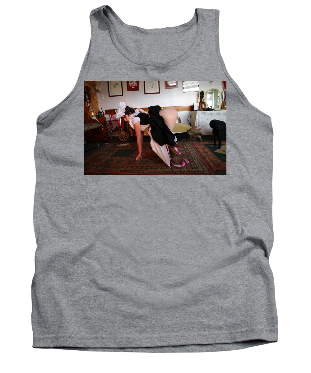 Victorian Tank Top featuring the photograph Maid for Spanking by Asa Jones