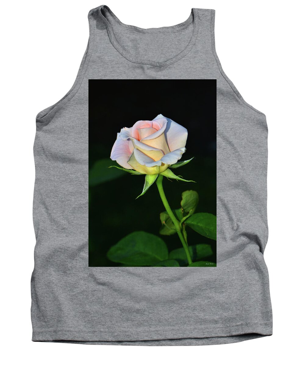 Rose Tank Top featuring the photograph Maid Of Honour Rose 001 by George Bostian