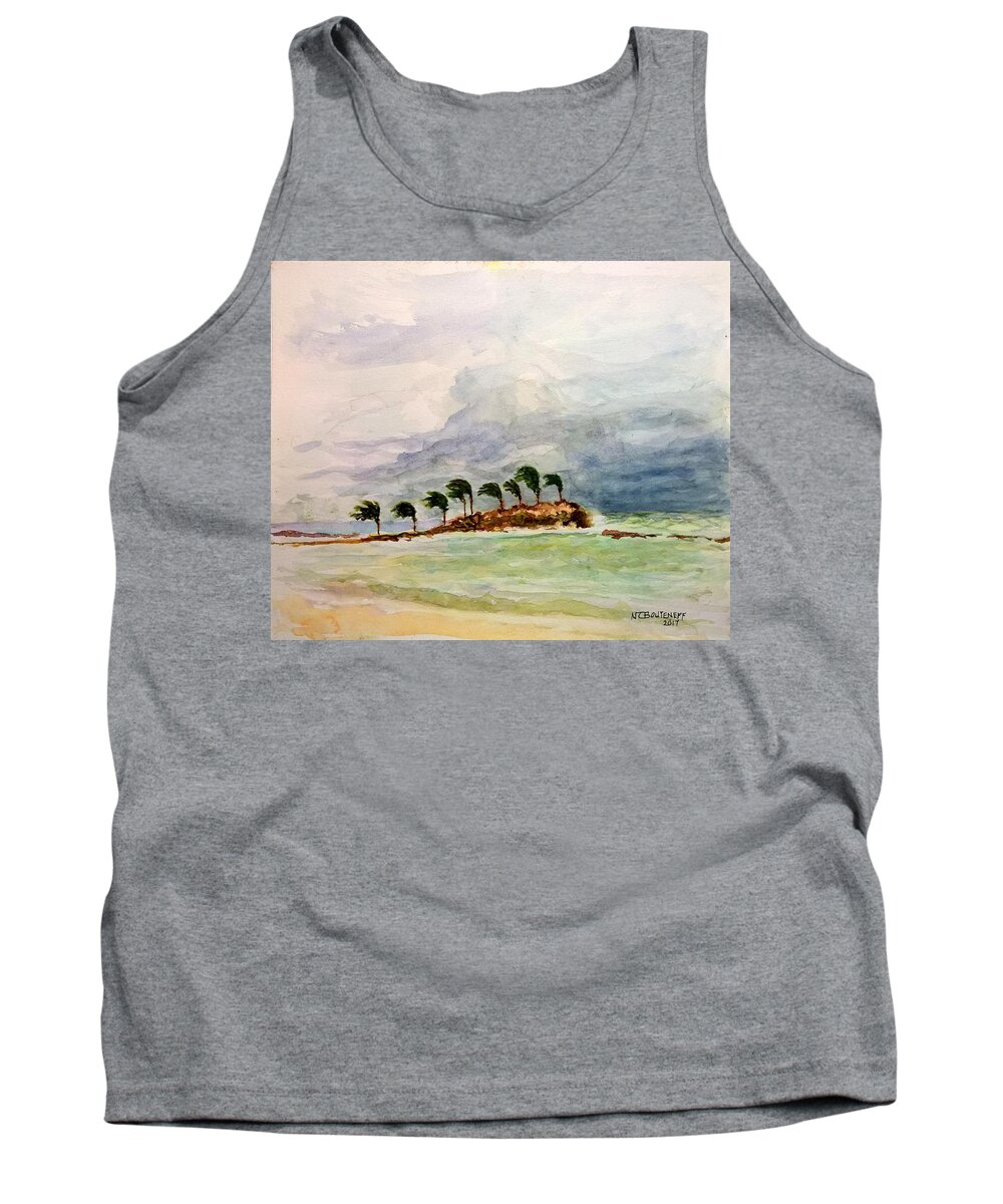 Painting Tank Top featuring the painting Malya Jamaica by Nicolas Bouteneff