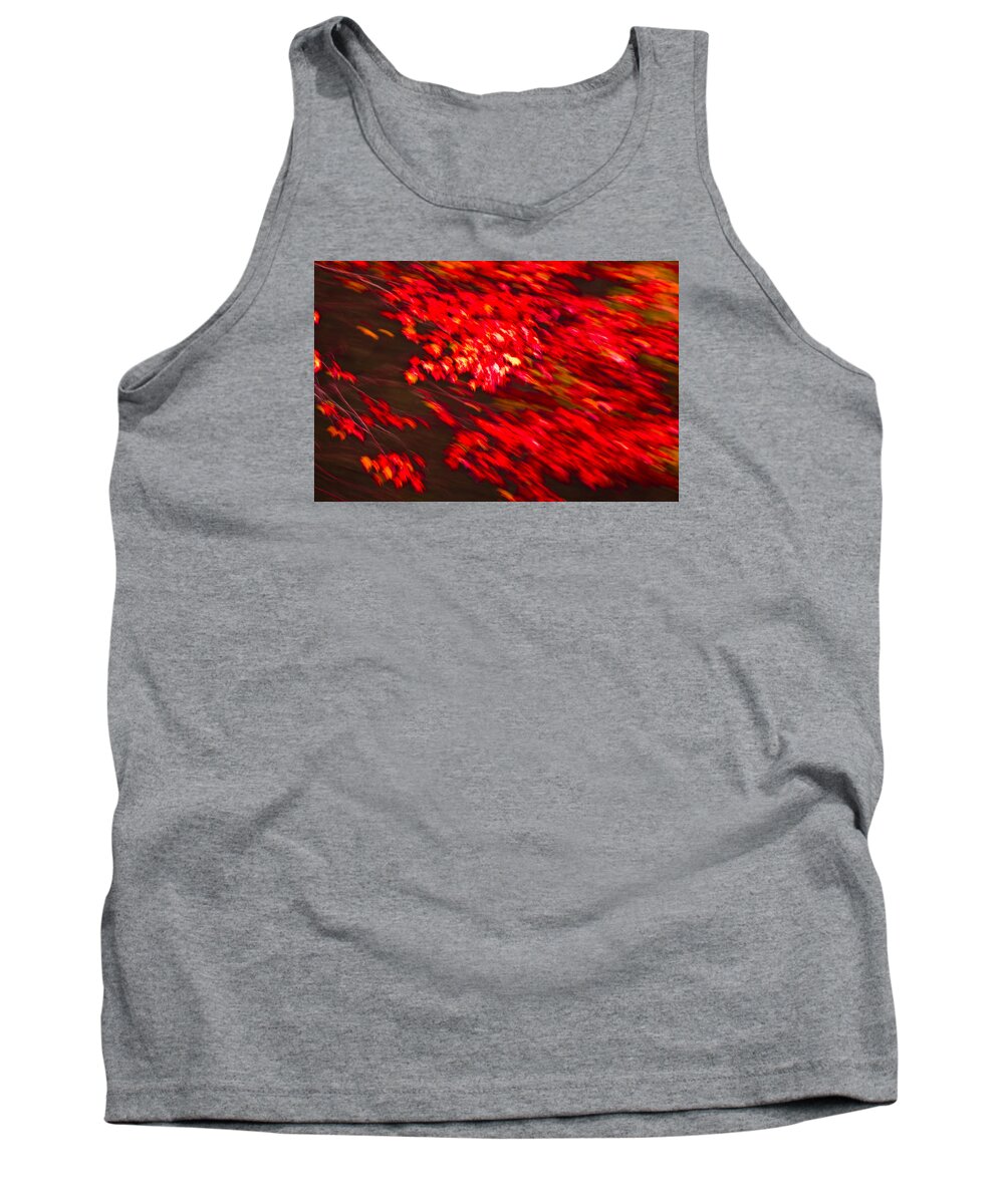 Acadia National Park Tank Top featuring the photograph Maple Red abstract by Brian Green