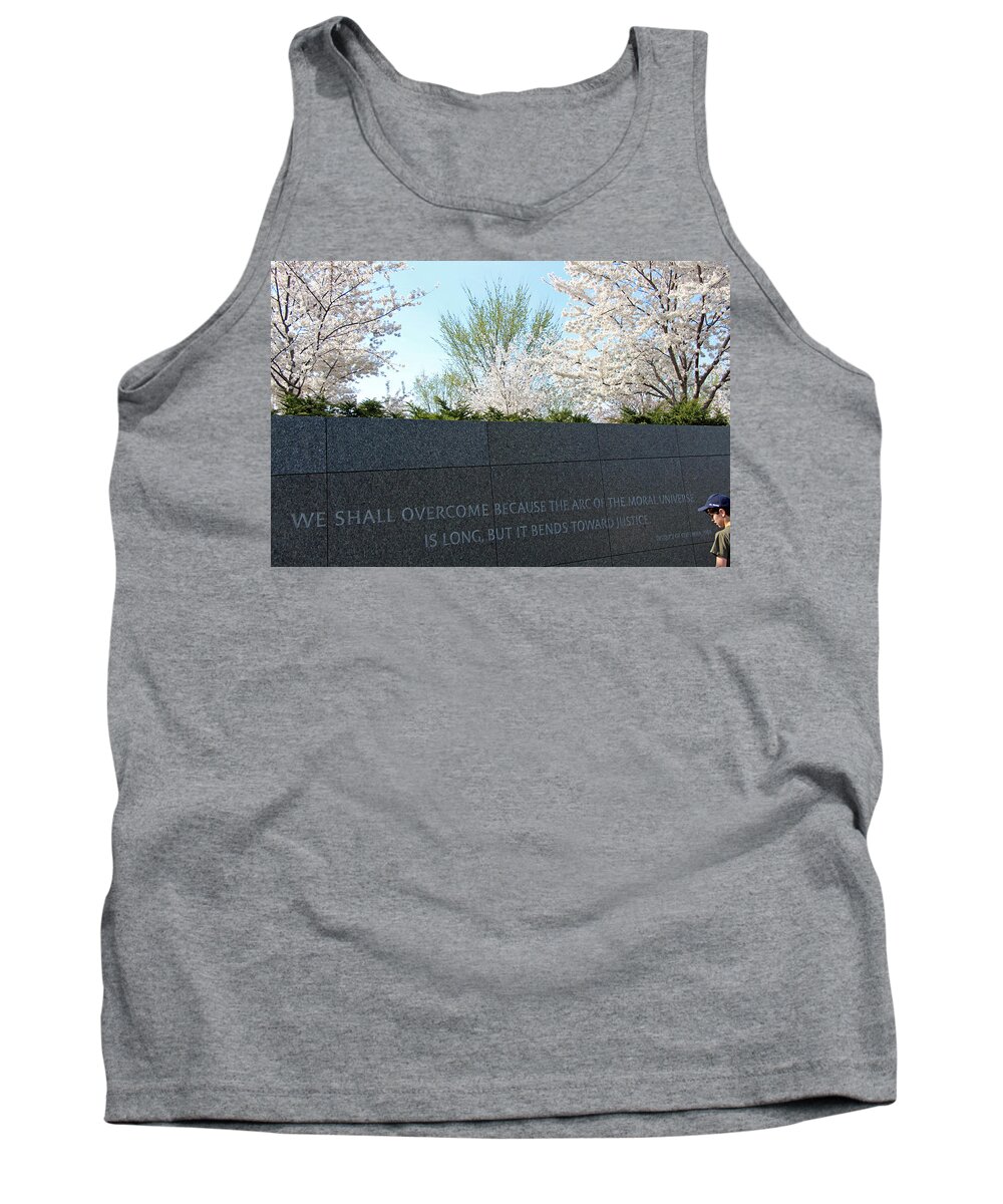 Martin Tank Top featuring the photograph Martin Luther King -- The Arc Of The Moral Universe Bends Toward Justice by Cora Wandel