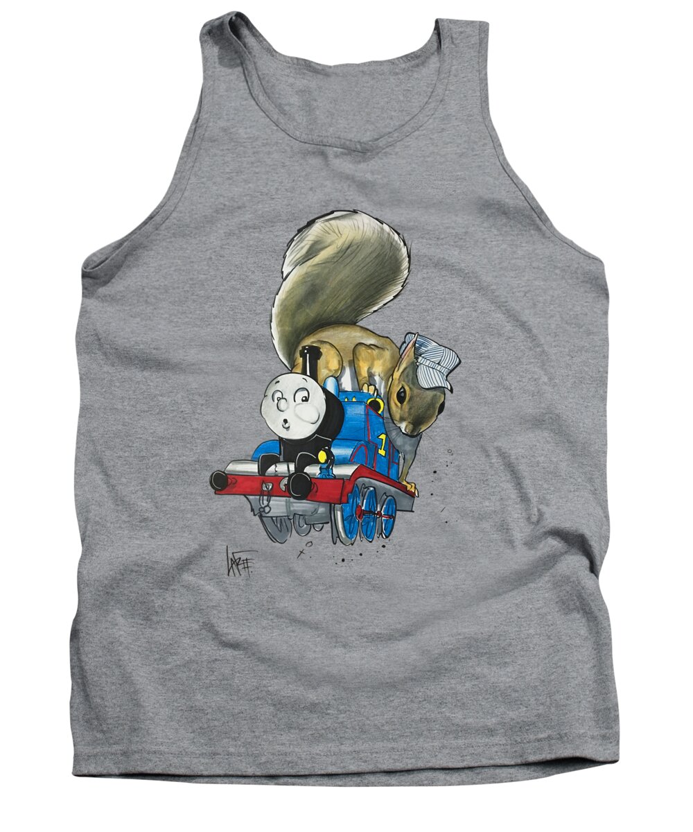Mckibbin Tank Top featuring the drawing McKibbin 7-1447 RUDY by Canine Caricatures By John LaFree