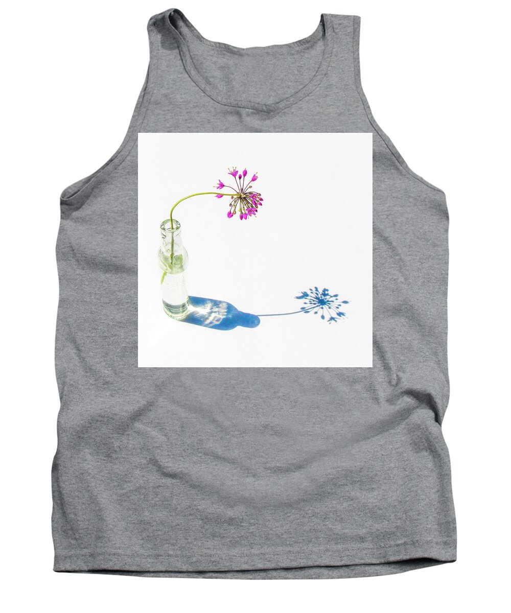 White Tank Top featuring the photograph Me and My Shadow by Holly Ross