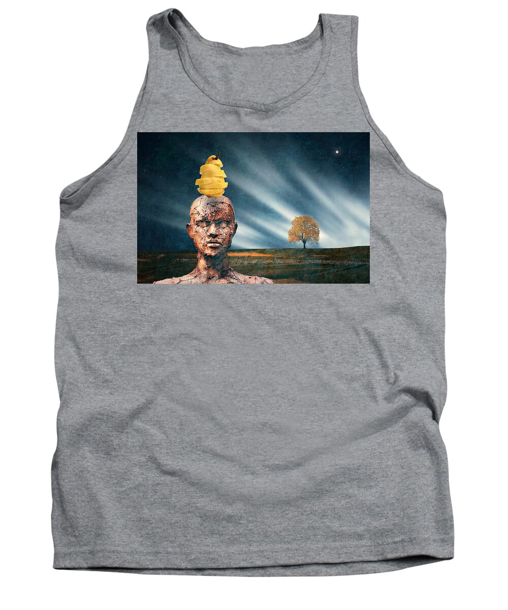 Mentally Balanced Tank Top featuring the digital art Mentally Balanced by Ally White