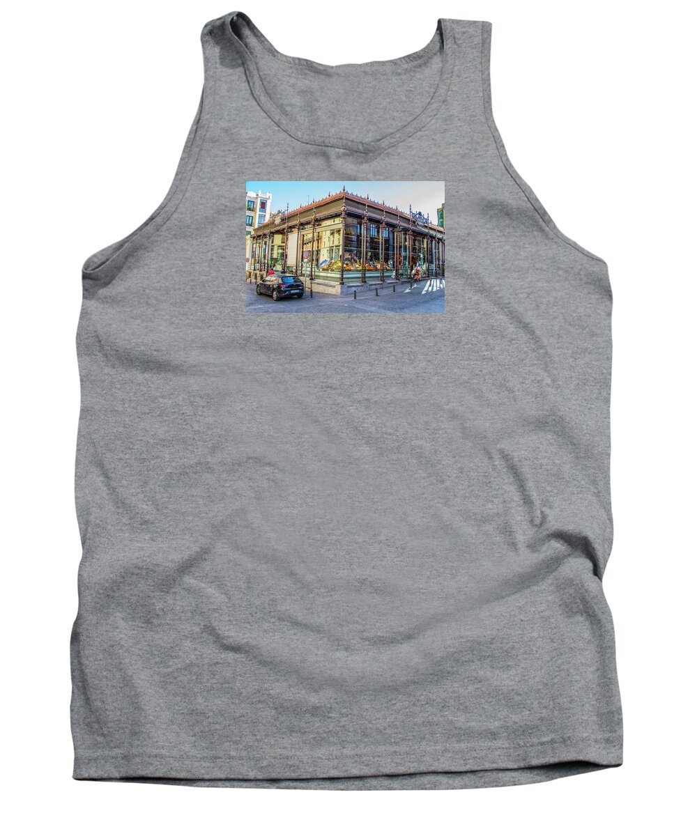 Travel Tank Top featuring the photograph Mercado San Miguel, Madrid by Venetia Featherstone-Witty