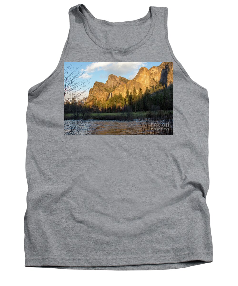 Yosemite National Park Tank Top featuring the photograph Merced River Yosemite color by Cheryl Del Toro