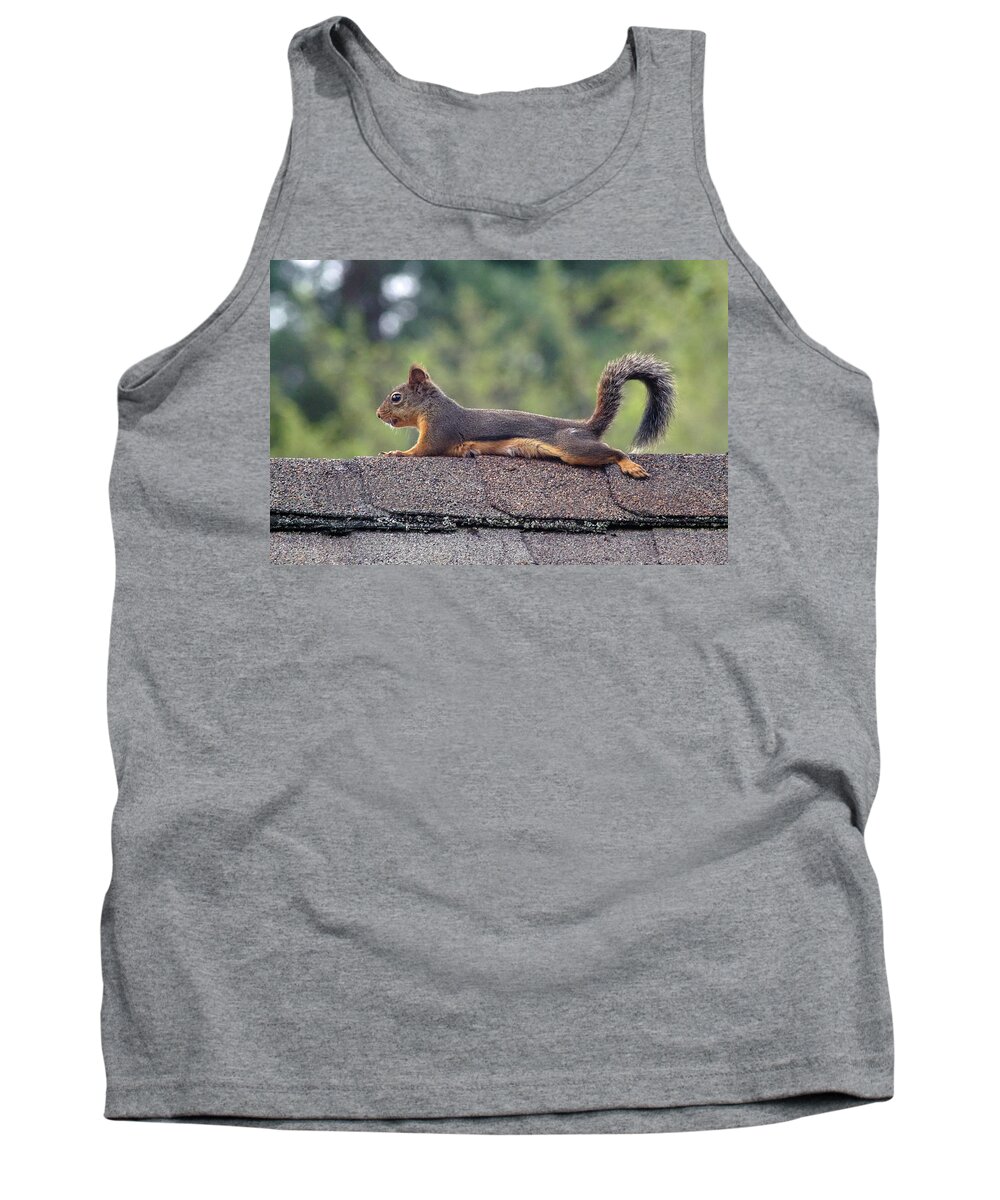 Squirrels Tank Top featuring the photograph Merle the Squirrel #1 by Ben Upham III