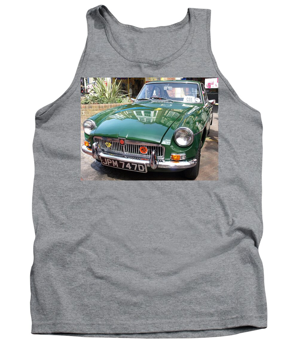 Cars Tank Top featuring the photograph Mgb Gt by Richard Denyer