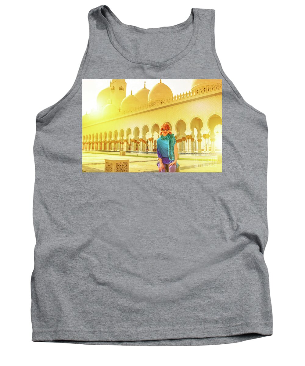 Abu Dhabi Tank Top featuring the photograph Middle East tourism concept by Benny Marty